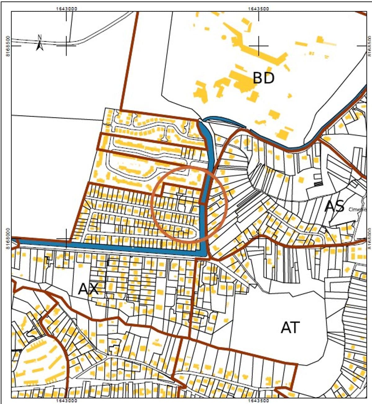 Exemple PC1 — Plan de situation du terrain